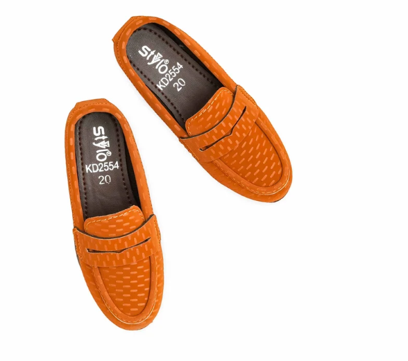 Boys Mustard Formal Moccasin