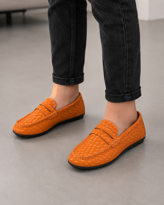 Boys Mustard Formal Moccasin