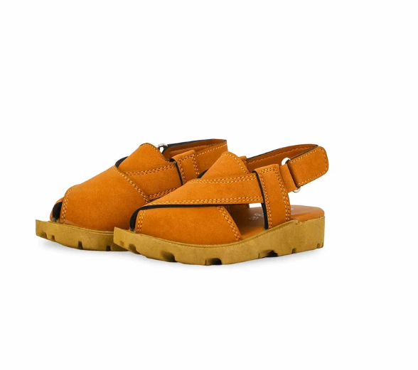 Boys Mustard Peshawari Chappal