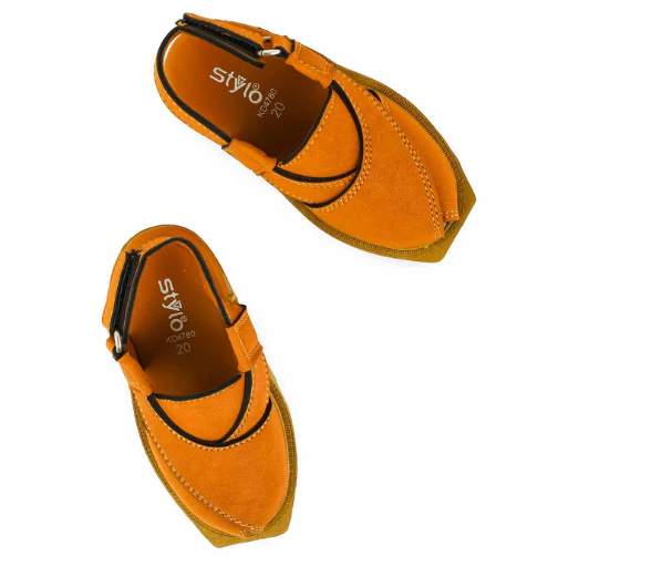 Boys Mustard Peshawari Chappal