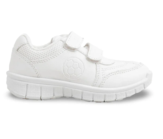 Boys White Sports School Shoes