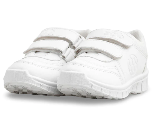 Boys White Sports School Shoes