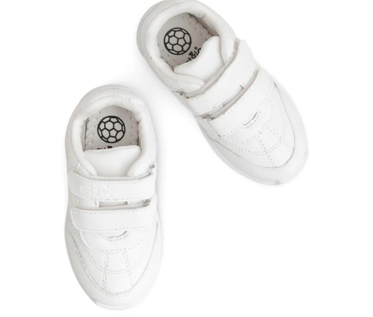 Boys White Sports School Shoes